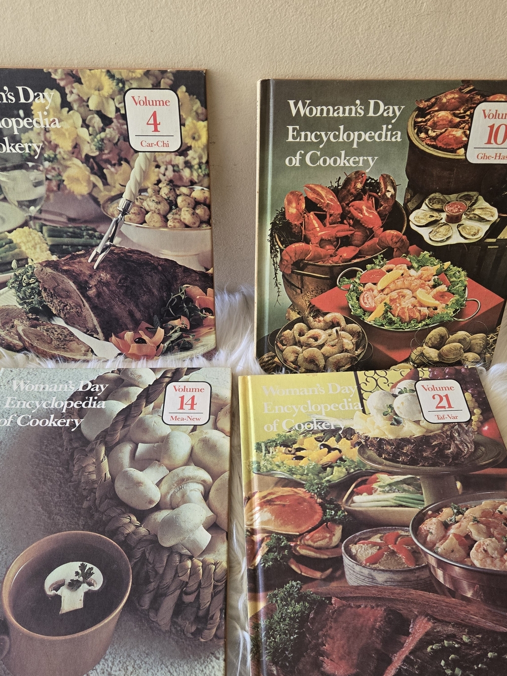 Women's  Day Encyclopedia of Cookery Set - Assorted Covers Volume 4, 10, 14 & 21
